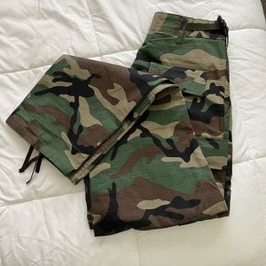 Womens Camo Cargo Pants